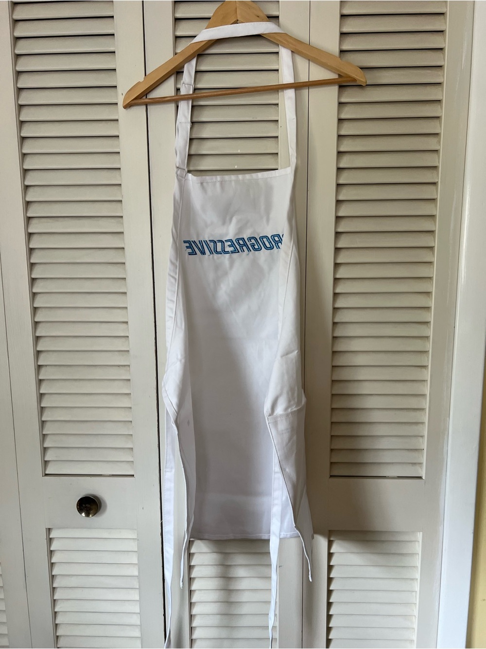 Progressive Apron with Blue Logo